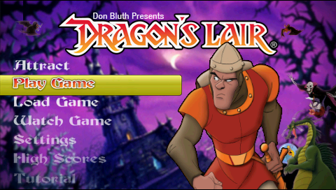 Dragon's Lair — Title screen