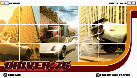 Driver 76 — Title screen