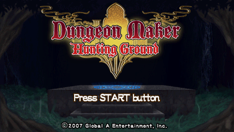Dungeon Maker : Hunting Ground — Title screen