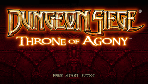 Dungeon Siege : Throne of Agony — Title screen