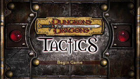 Dungeons & Dragons Tactics — Title screen