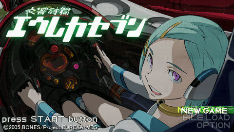 Eureka Seven — Title screen