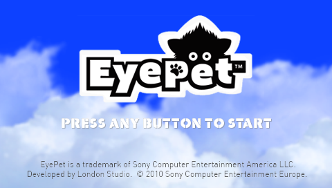 EyePet — Title screen
