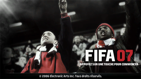 FIFA Soccer 07 — Title screen