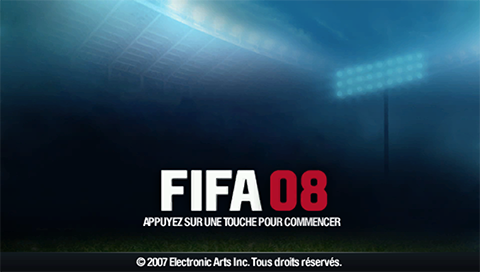 FIFA Soccer 08 — Title screen