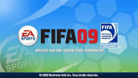 FIFA Soccer 09 — Title screen