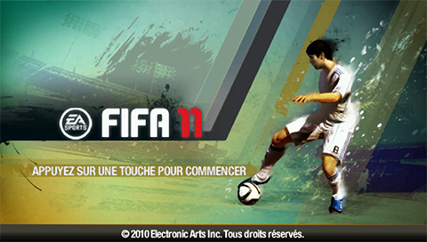 FIFA Soccer 11 — Title screen