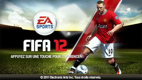 FIFA Soccer 12 — Title screen
