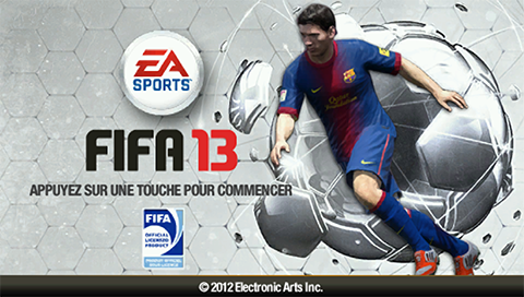 FIFA Soccer 13 — Title screen