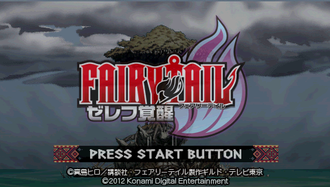 Fairy Tail : Zelef Kakusei — Title screen