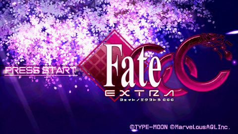 Fate-Extra CCC — Title screen