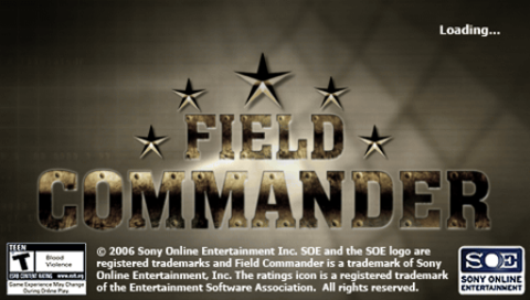 Field Commander — Title screen