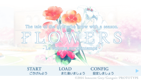 Flowers — Title screen