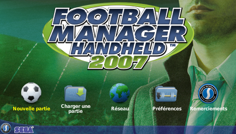 Football Manager Handheld 2007 — Title screen