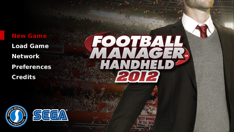 Football Manager Handheld 2012 — Title screen