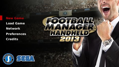Football Manager Handheld 2013 — Title screen