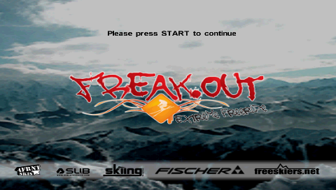 Freak Out : Extreme Freeride — Title screen