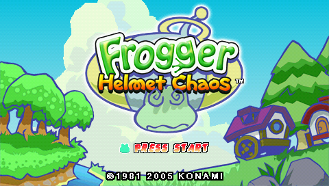 Frogger : Helmet Chaos — Title screen