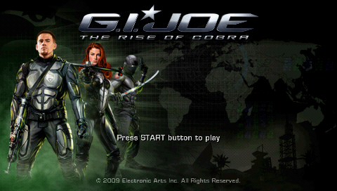 G.I. Joe : The Rise of Cobra — Title screen