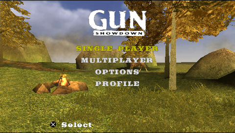 GUN Showdown — Title screen
