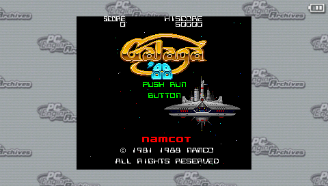 Galaga ´88 — Title screen