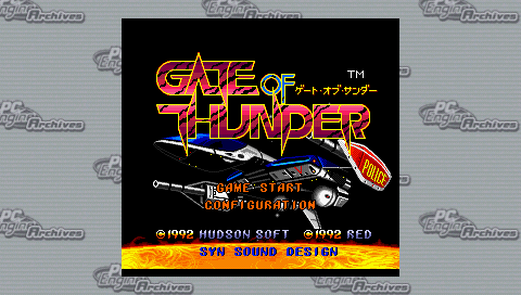 Gate Of Thunder — Title screen