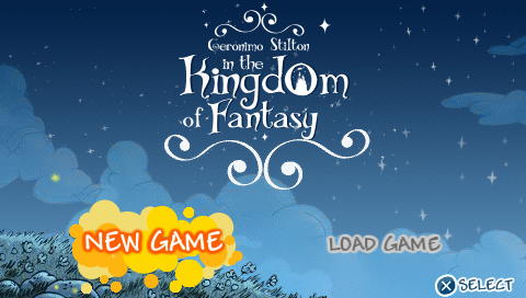 Geronimo Stilton : Return to the Kingdom of Fantasy — Title screen