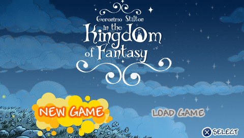 Geronimo Stilton in the Kingdom of Fantasy : The Videogame — Title screen