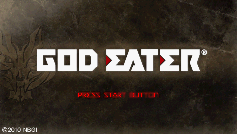 God Eater — Title screen