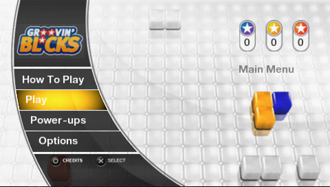Groovin' Blocks — Title screen