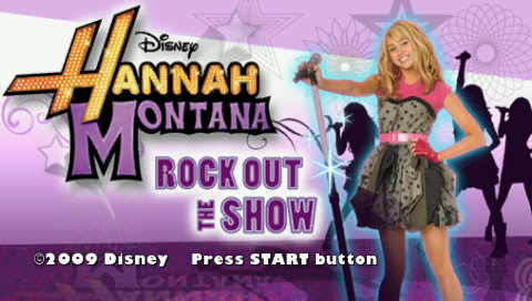 Hannah Montana : Rock Out the Show — Title screen