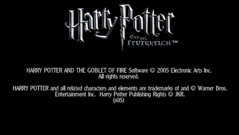 Harry Potter and the Goblet of Fire — Title screen