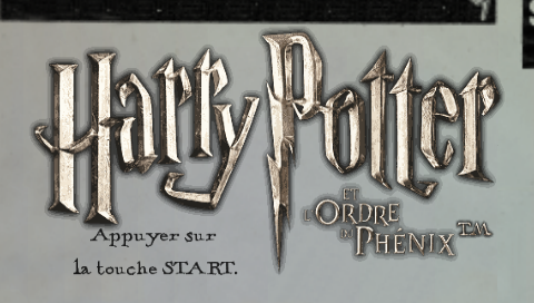 Harry Potter and the Order of the Phoenix — Title screen