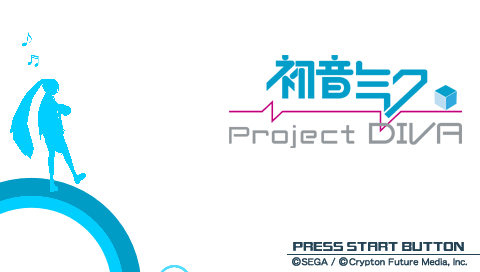 Hatsune Miku : Project Diva — Title screen