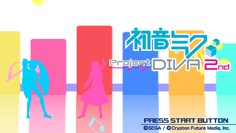 Hatsune Miku : Project Diva 2nd — Title screen