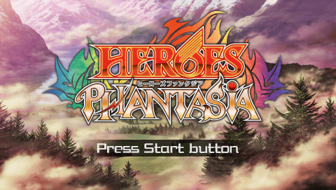 Heroes Phantasia — Title screen