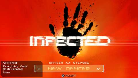 Infected — Title screen
