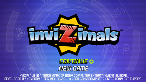 Invizimals — Title screen