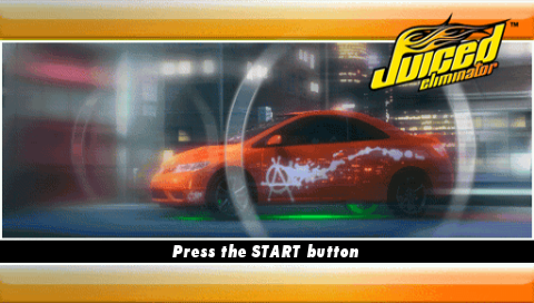 Juiced Eliminator — Title screen