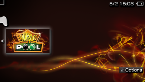 King of Pool — Title screen