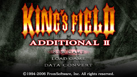 King's Field Additionnal II — Title screen