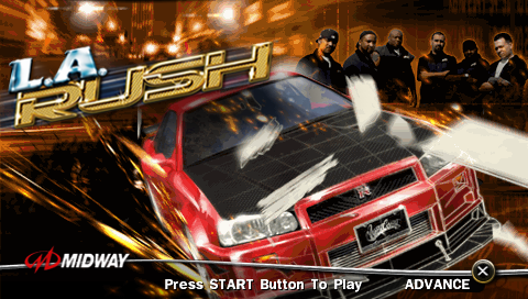 L.A. Rush : Showdown — Title screen