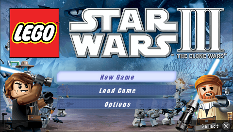 LEGO Star Wars III : The Clone Wars — Title screen