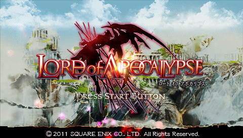 Lord of Apocalypse — Title screen