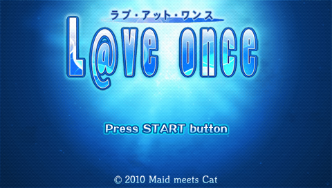 Love Once Mahjong — Title screen