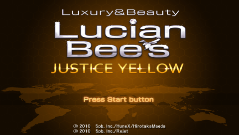 Lucian Bee's Justice Yellow — Title screen