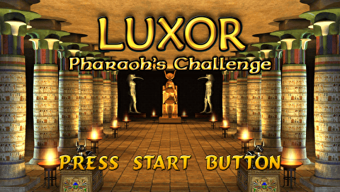 Luxor : Pharaoh's Challenge — Title screen