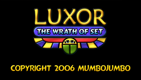 Luxor : The Wrath of Set — Title screen