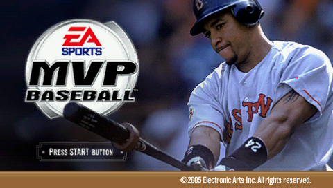 MVP Baseball — Title screen