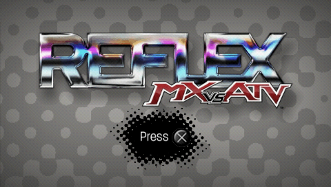 MX vs. ATV Reflex — Title screen